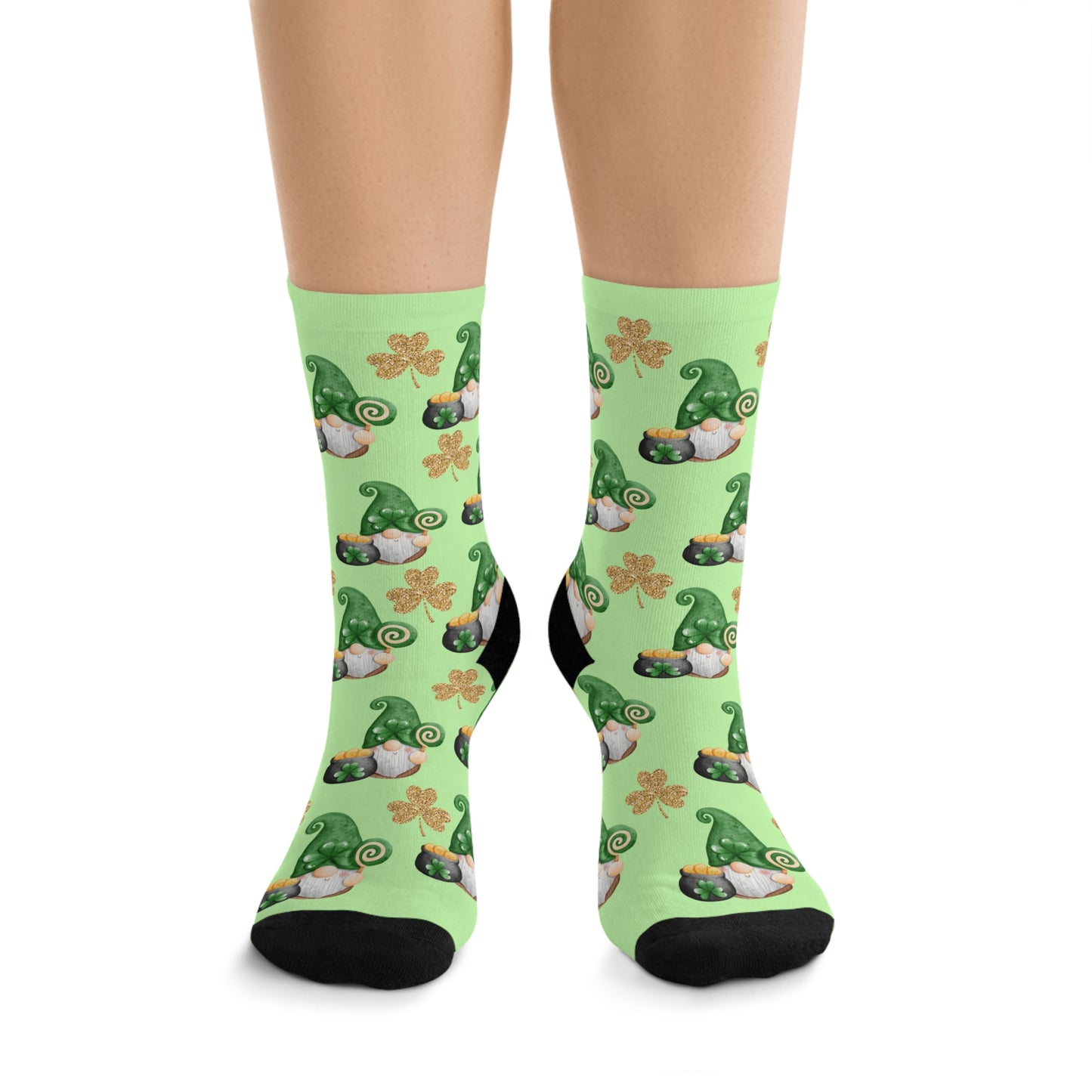 St. Patrick's Day Gnome Socks