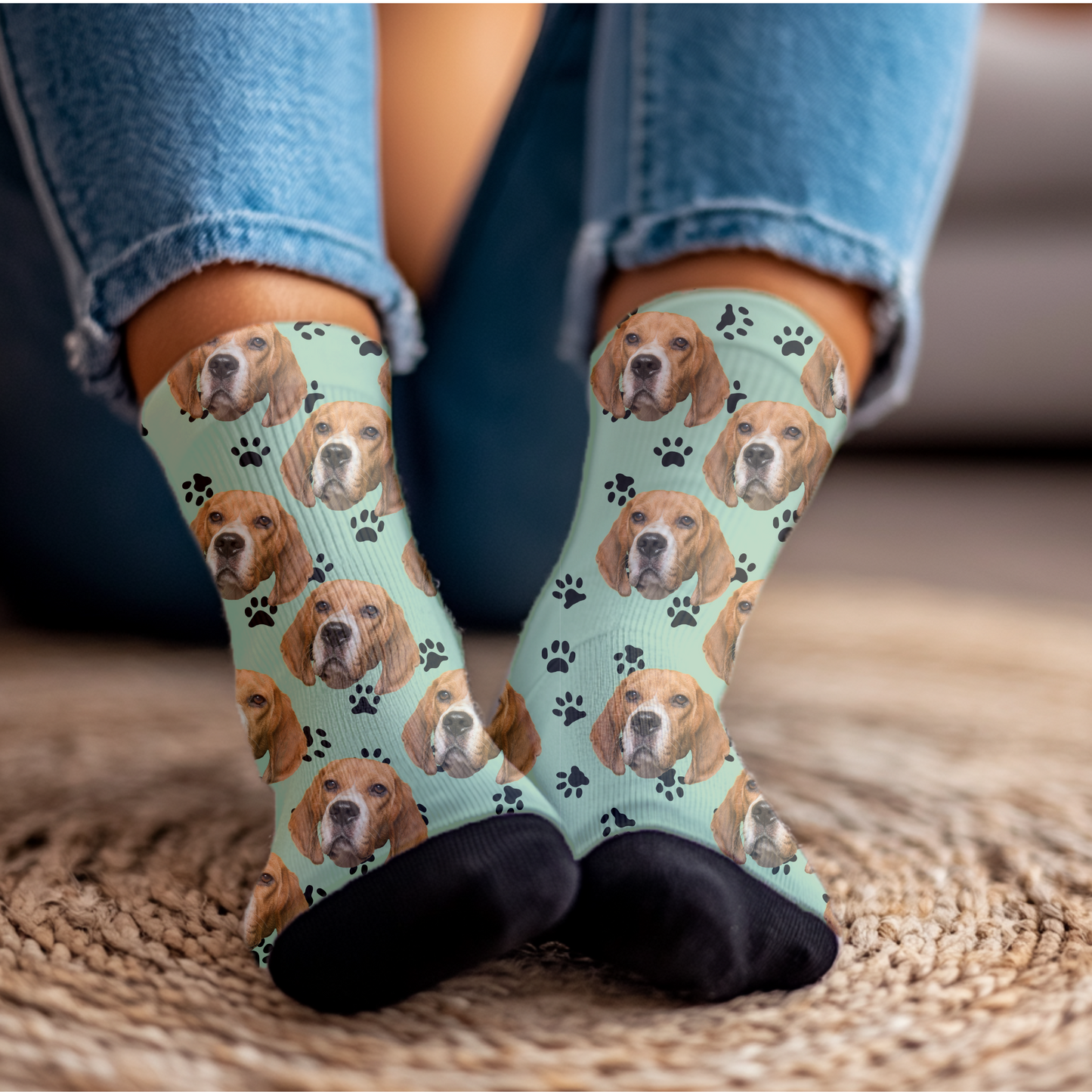 Dog Breed Face Socks - Choose Breed