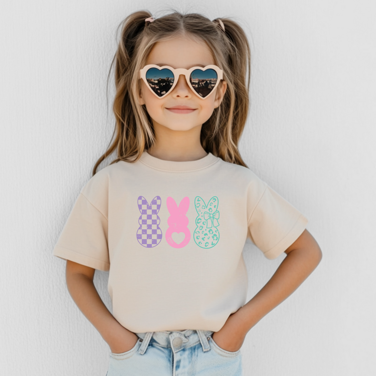 Colorful Easter Bunny Youth T-Shirt