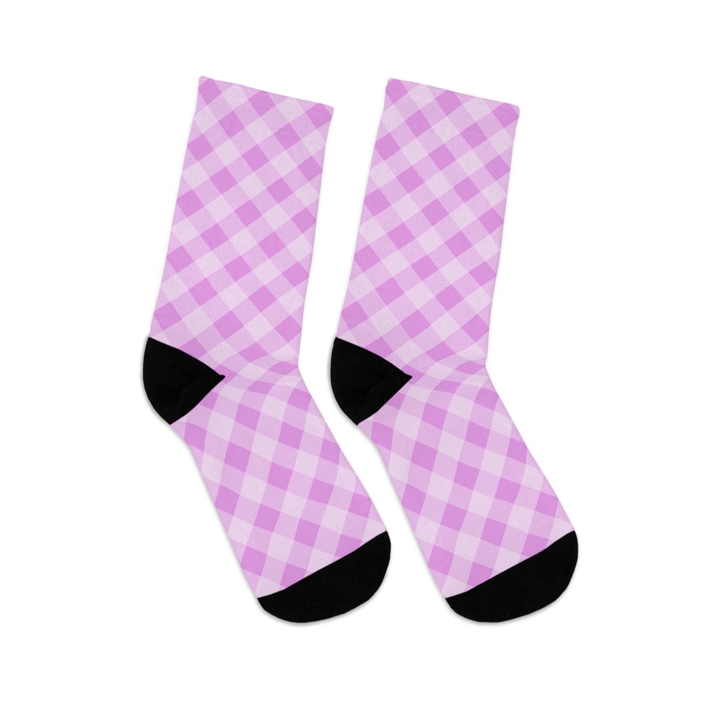 Light Pink Plaid Socks