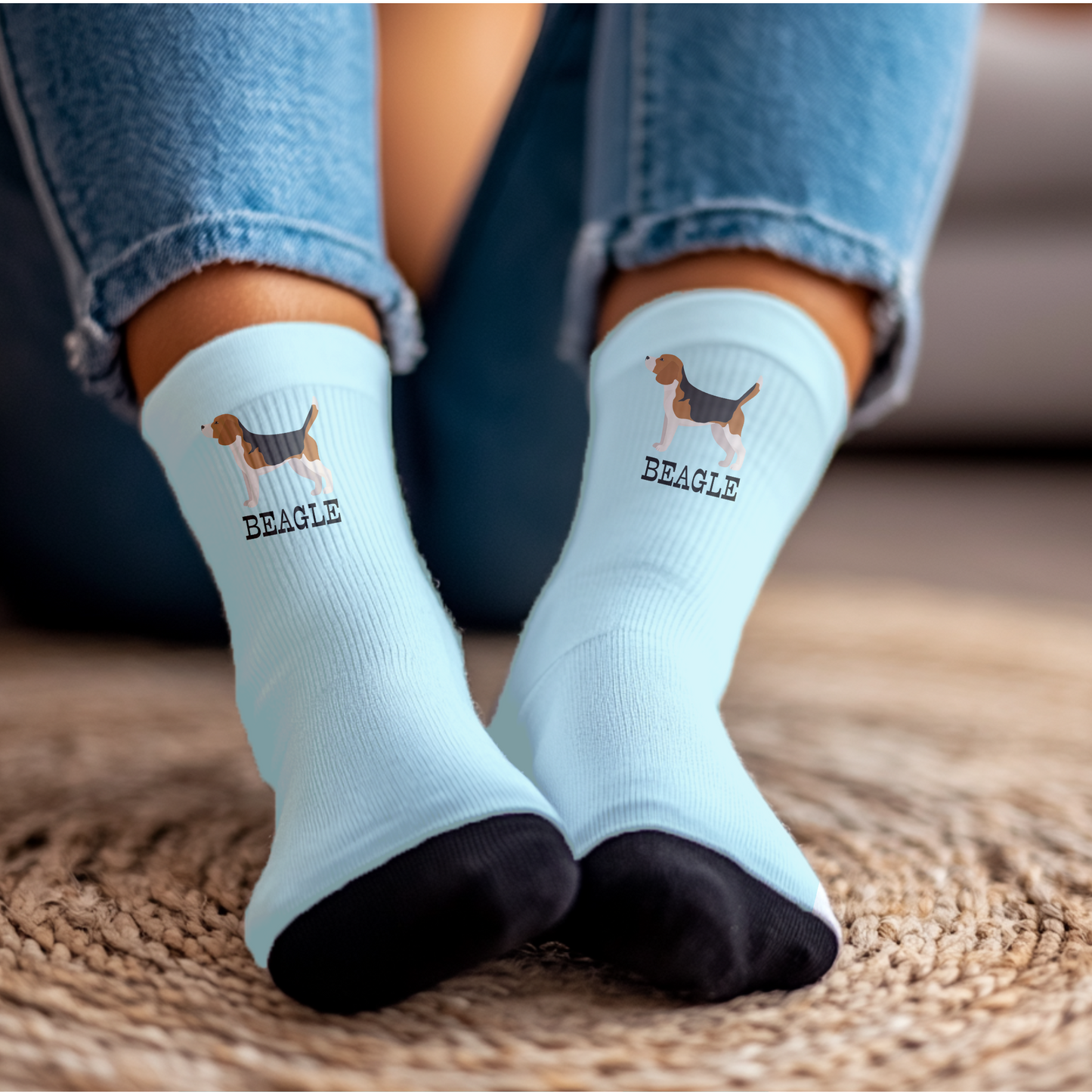 Beagle Breed Crew Socks