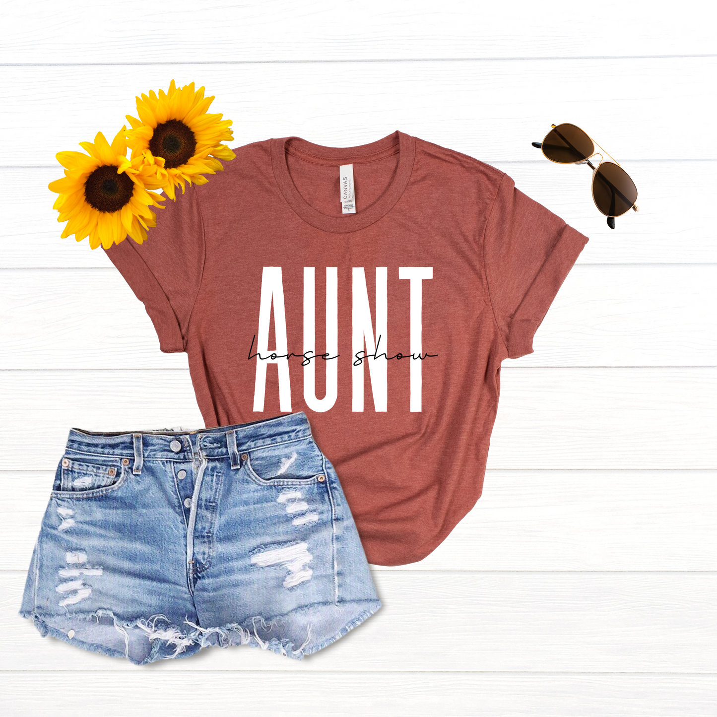 Horse Show Aunt T-shirt