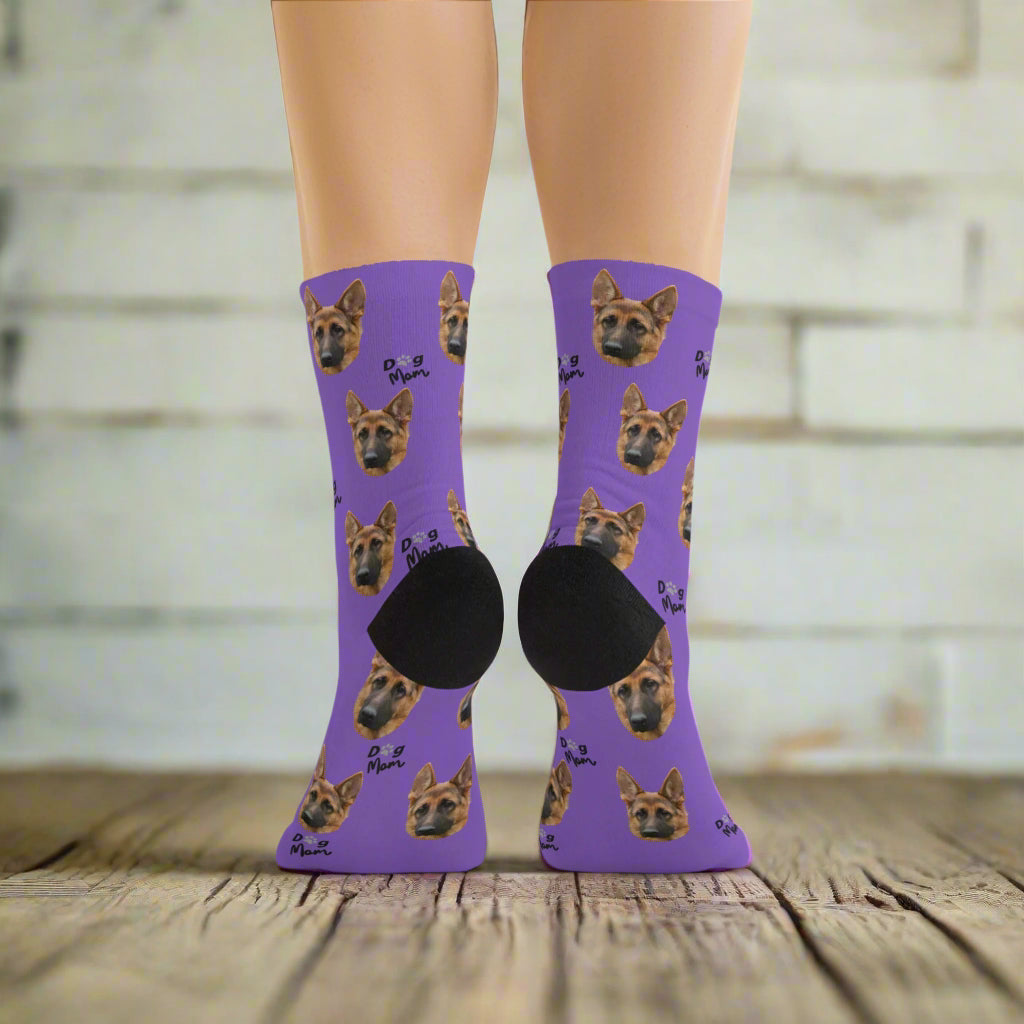 Fun Custom Dog Mom Socks