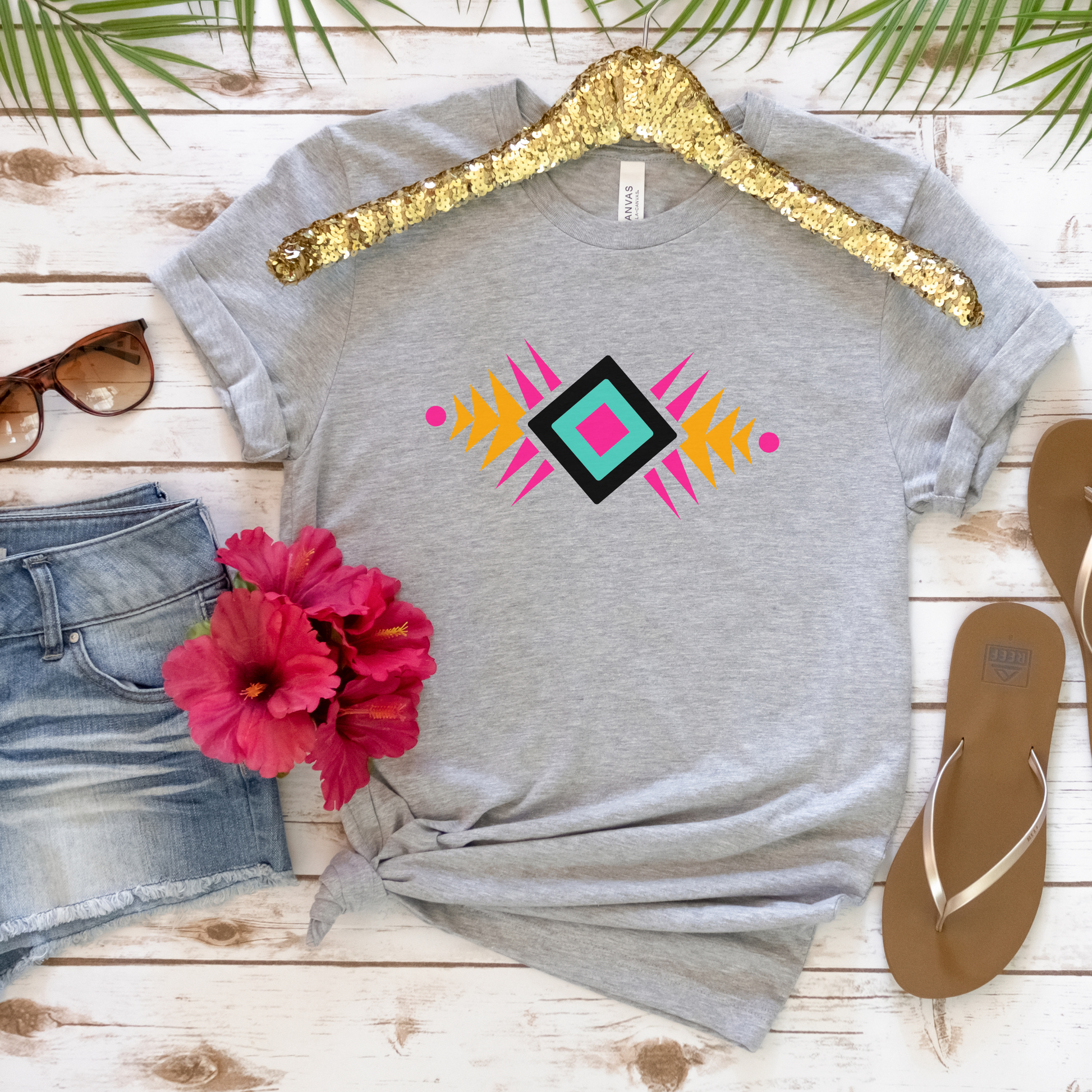 aztec print tshirt