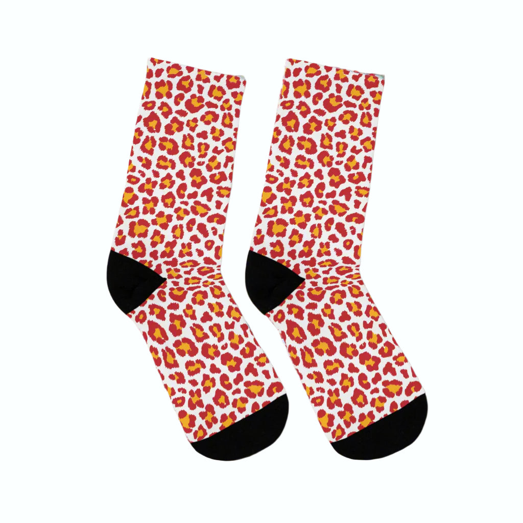 KC Chiefs Cheetah Socks