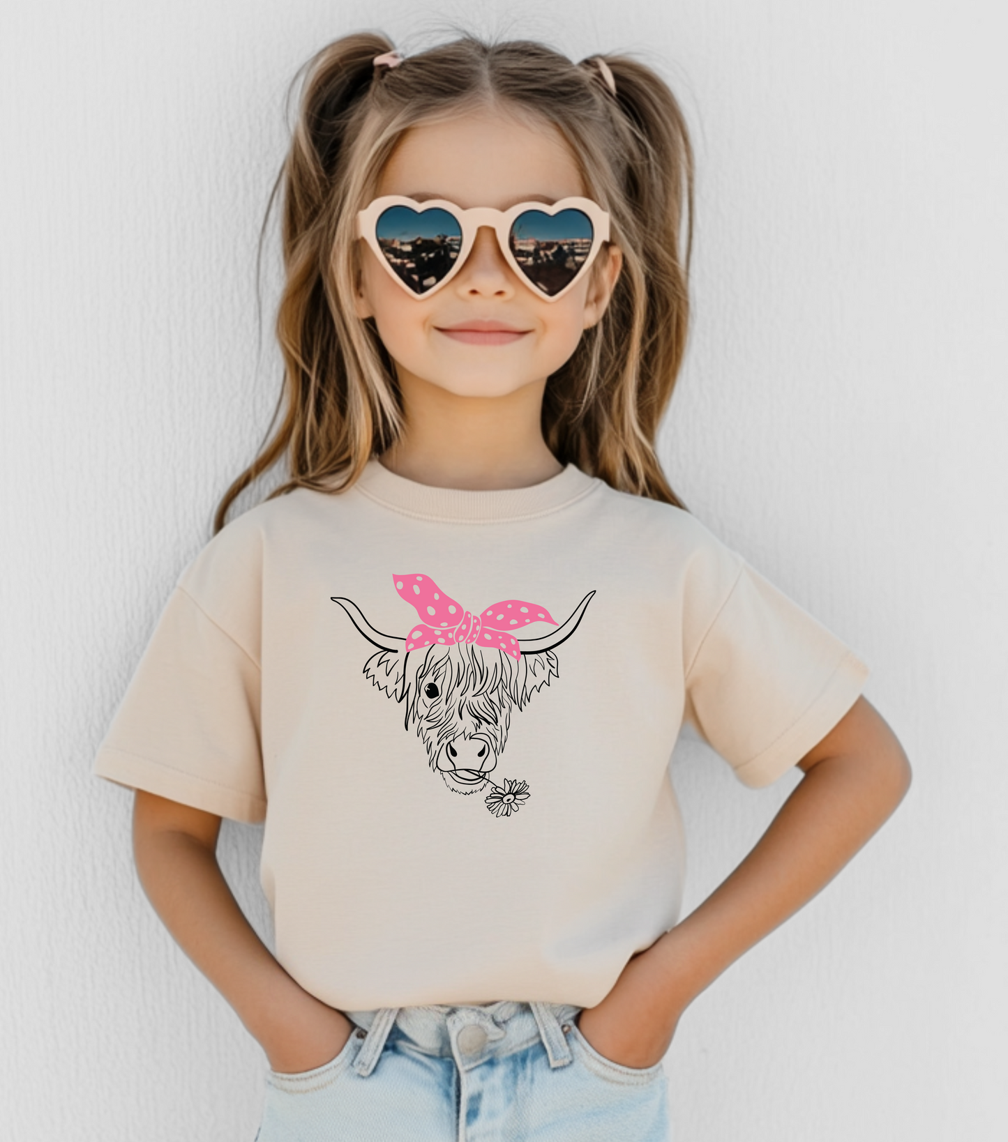 Cute Highland Cow Youth Tee