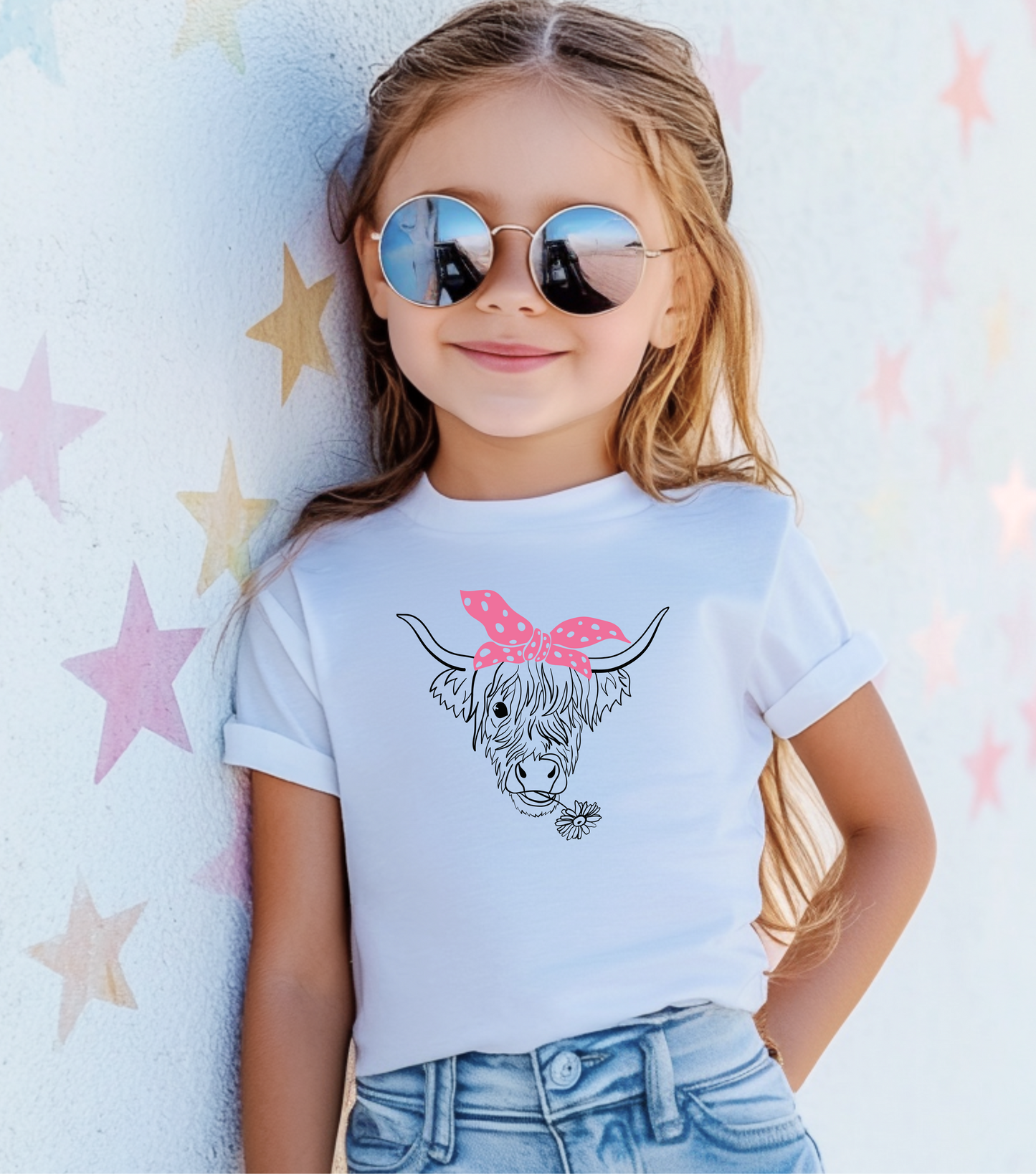 Cute Highland Cow Youth Tee