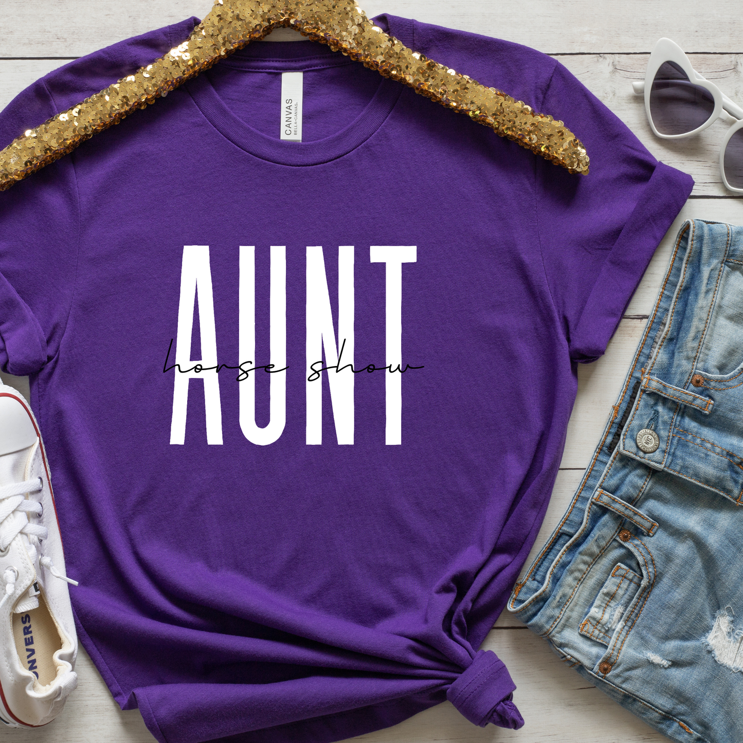 Horse Show Aunt T-shirt