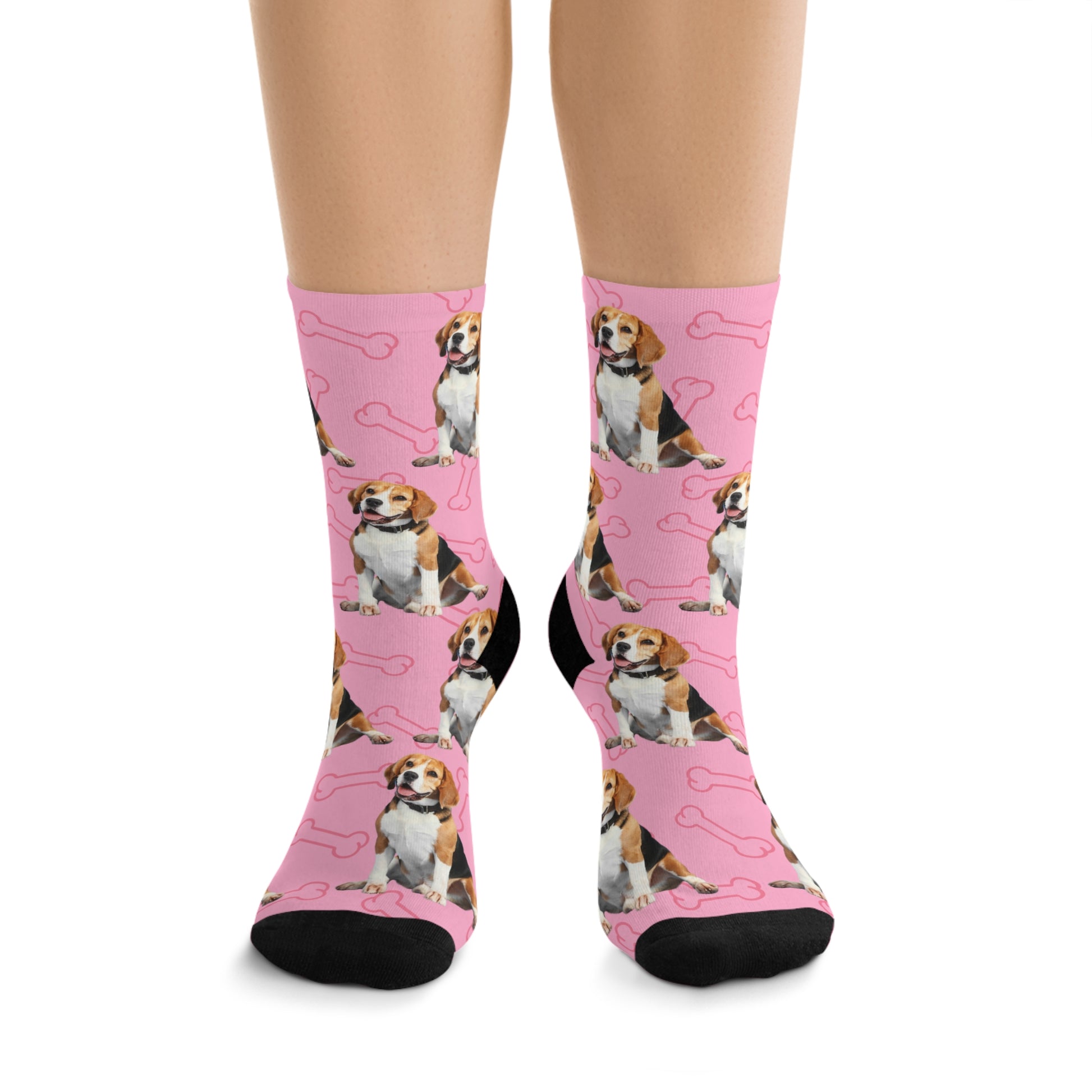 Sitting Beagle Crew Socks